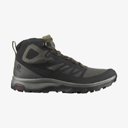 Salomon OUTLINE MID GORE-TEX Panske Turistické Topánky - Čierne (SK 7-UAW)
